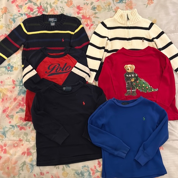 Ralph Lauren Other - Ralph Lauren Back to School 2 Sweaters & 4 Knit Pullover Shirts. 3T. 8 Items.
